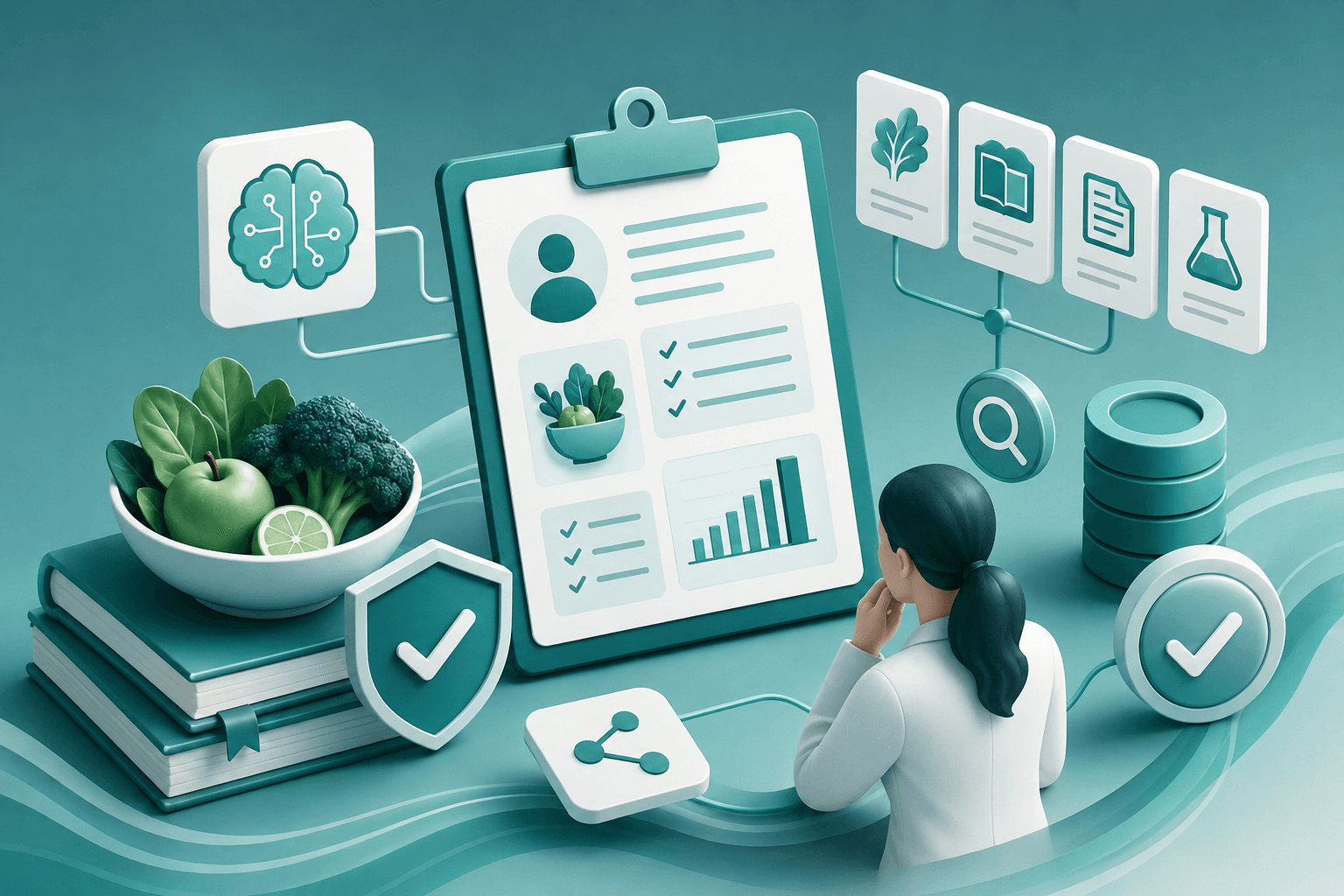 Health Professional Copilot evidence-grounded nutrition consultation support